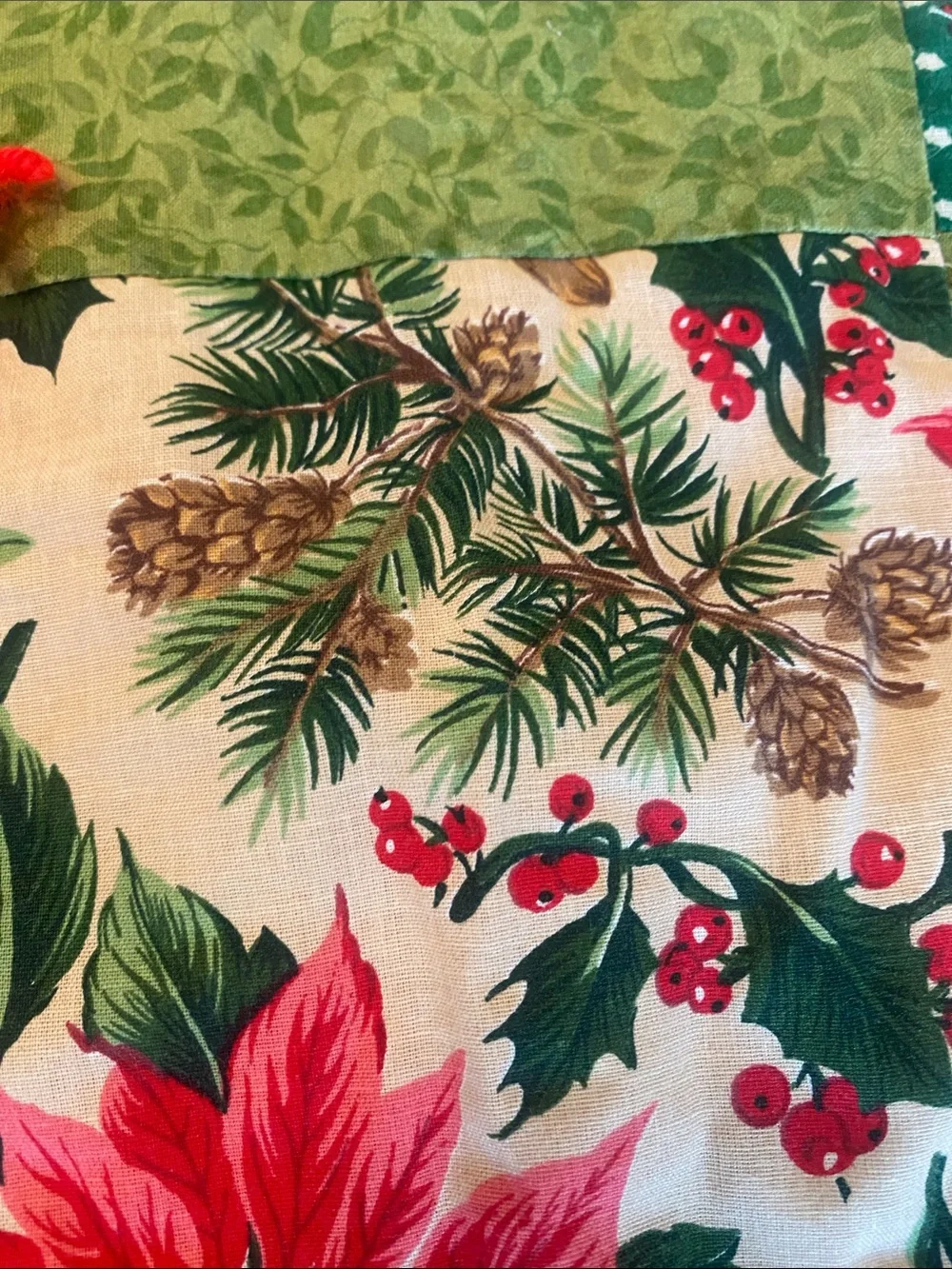 Homemade Christmas Quilt 51x56
